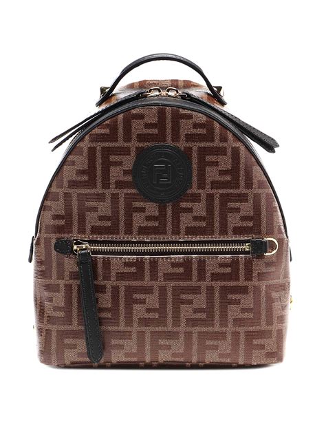 fendi ff logo backpack